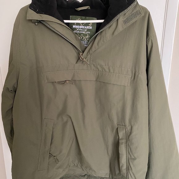 Military Surplus Windbreaker with Zipper Olive Sz. S - Picture 4 of 10